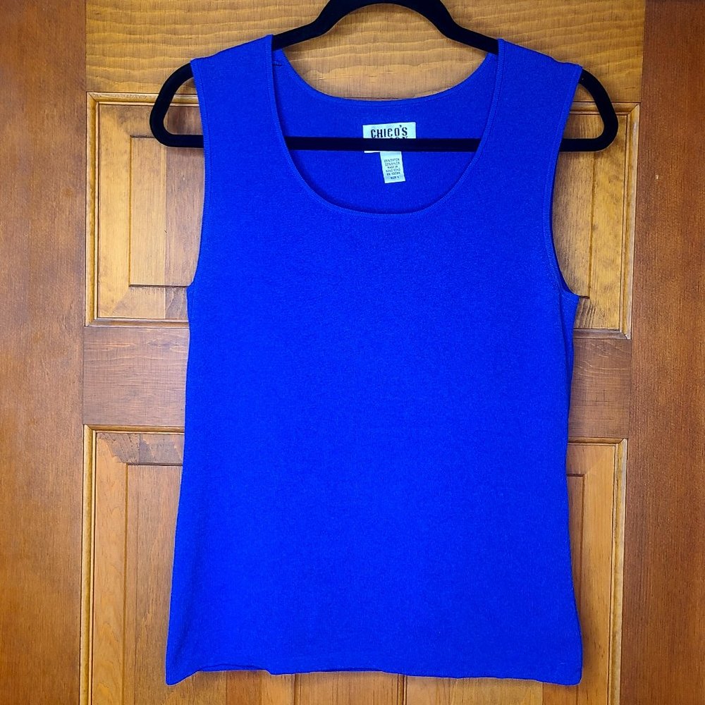Chico's Design Royal Blue Tank